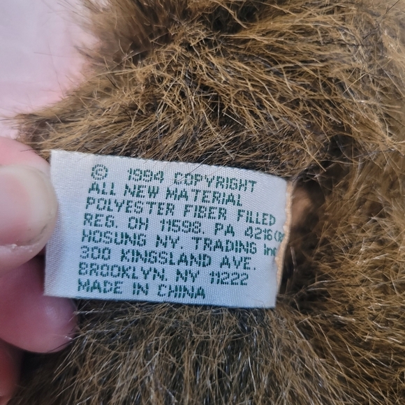 Hosung Vintage 1994 Monkey Chimp Hand Puppet Pink Tutu 10" - Picture 11 of 14